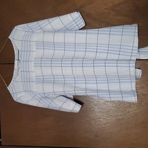 Liz Claiborne 100% cotton tie blouse